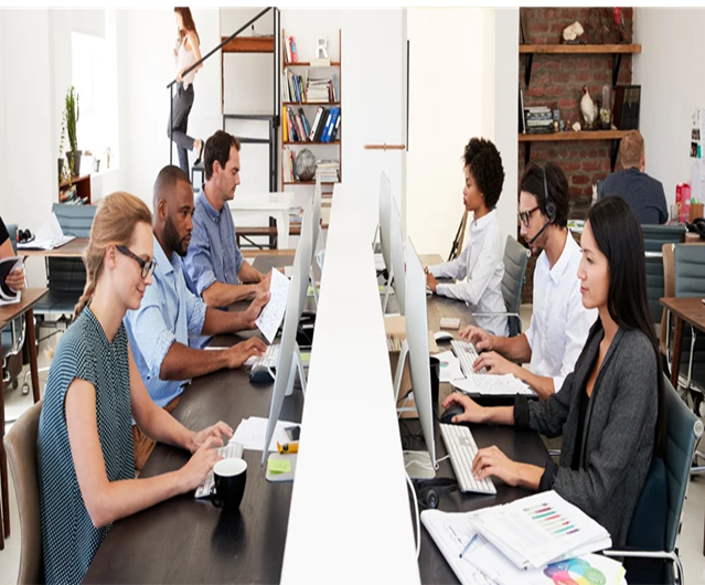 Employees-working-in-open-office